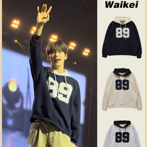 韩国代购waikei89号卫衣连帽外套