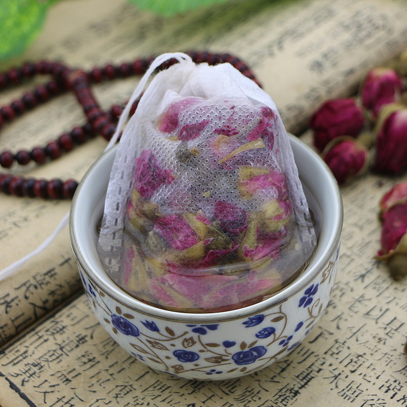 100个7*10无纺布茶包茶袋茶叶包装过滤泡茶煲汤煎药中药调料包袋_虎窝淘