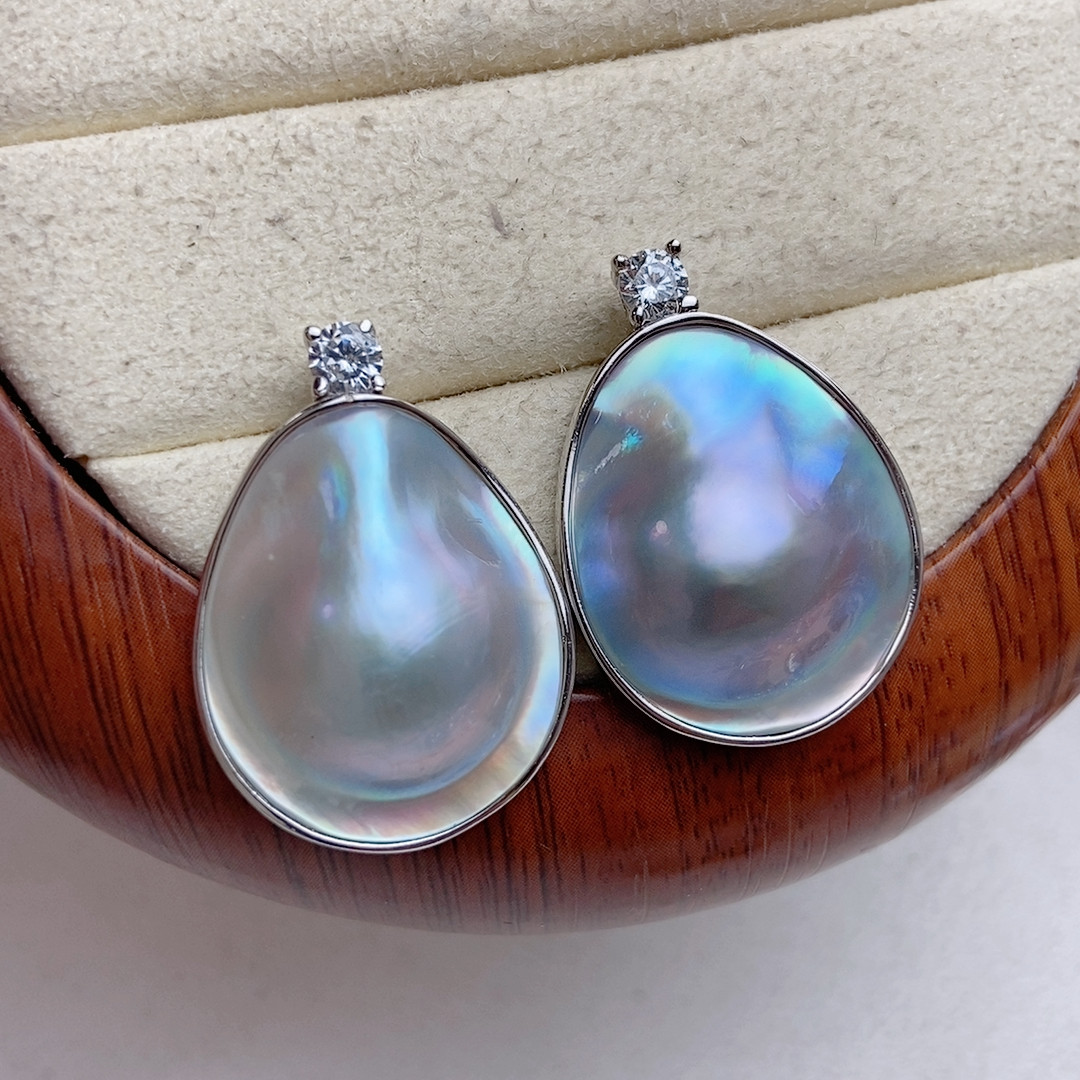 an款，无暇海水马贝耳钉，水滴，王妃款，亏清,珠宝/钻石/翡翠,耳饰,淘宝优惠券,粉丝福利购,淘宝优惠卷