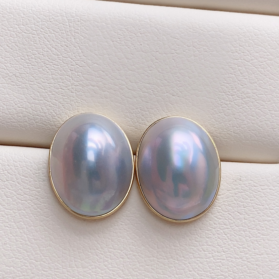 库存清，极光日本奄美岛海水马贝耳钉，18K,珠宝/钻石/翡翠,耳饰,淘宝优惠券,粉丝福利购,淘宝优惠卷