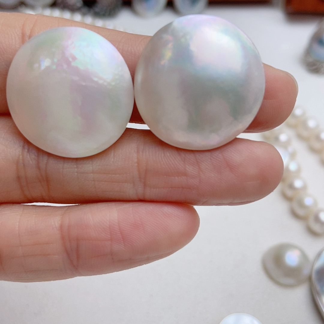 23mm超大白色澳洲海水马贝耳钉,珠宝/钻石/翡翠,耳饰,淘宝优惠券,粉丝福利购,淘宝优惠卷