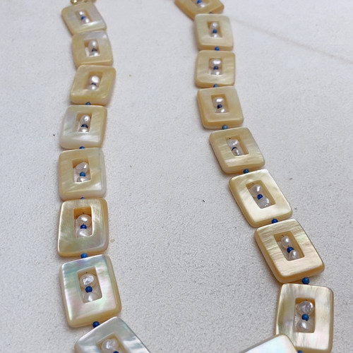 金碟贝项链，天然珍珠