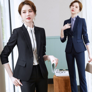 女正装 2025新款 套装 职业西装 气质西服外套通勤工作服小个子 春秋季