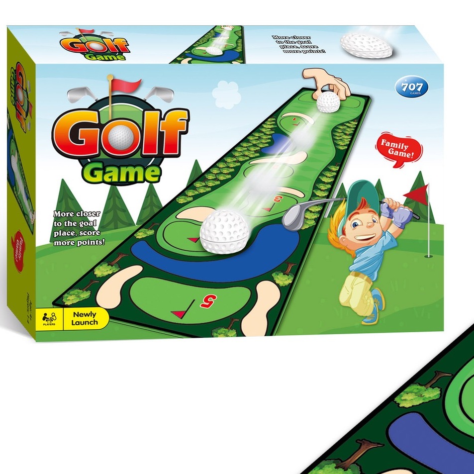 跨境冰壶保龄球游戏休闲互动桌面对战儿童游戏玩具高尔夫桌游批发