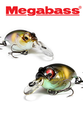 日本Megabass路亚小恶魔SR/MR-X GRIFFON噪音crank小胖子鲈鱼假饵