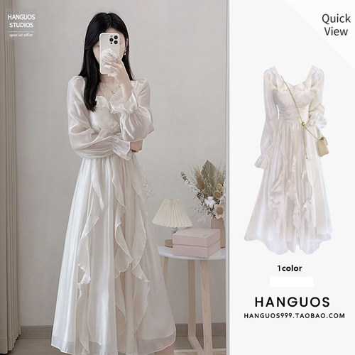 小众设计甜美超仙女公主裙