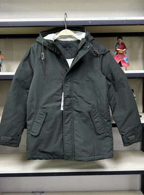 班尼路男装秋冬时尚加绒连帽多口袋夹克羊羔绒长袖外套男88837570