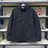 班尼路Baleno男秋冬防风连帽可拆帽加绒保暖风衣软壳外套立领夹克