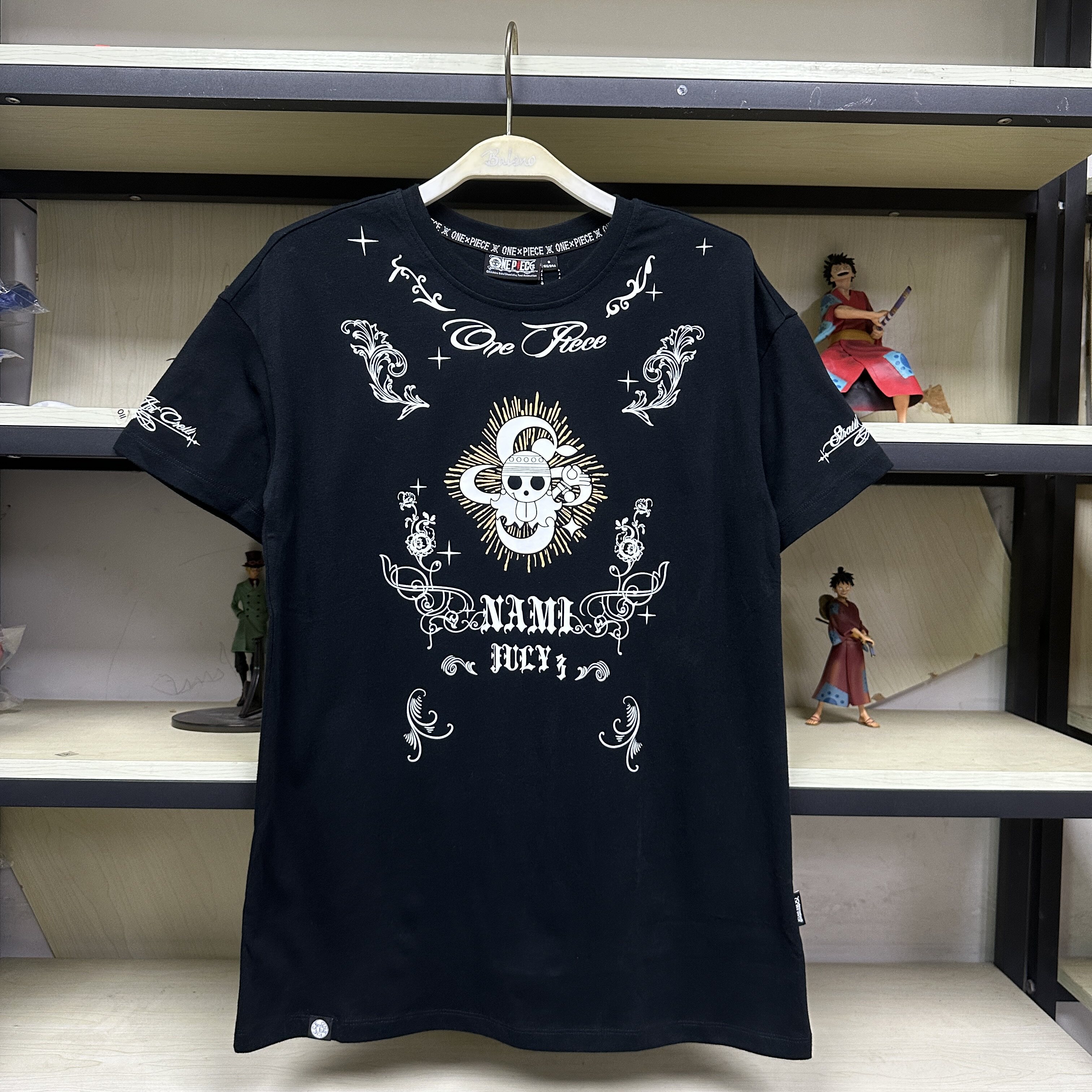 班尼路海贼王夏季新品女装 简约通勤创意纯棉休闲短袖T恤16903915图片