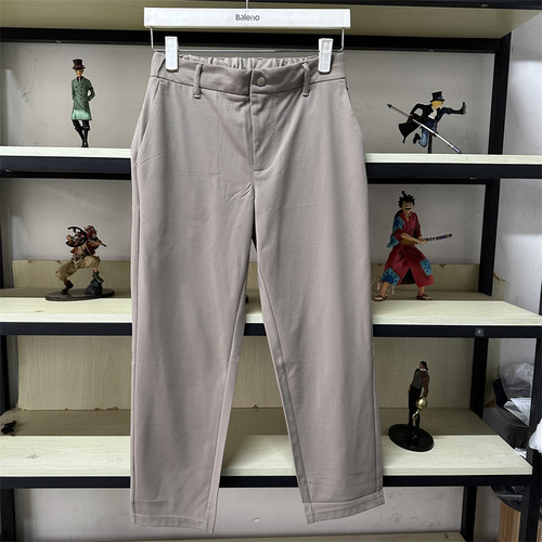 班尼路春夏季新品男装简约青年九分休闲裤爽肤修身小直筒88912065