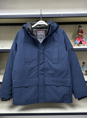班尼路冬装新款帽子可拆加厚羽绒服保暖纯色外套男8821308M003