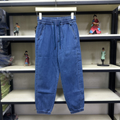 简约潮流港风复古牛仔束脚长裤 班尼路秋春新款 男装 8822114M007