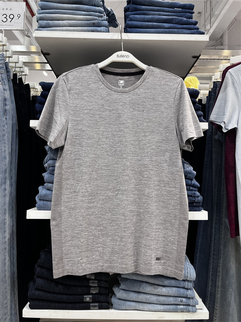 班尼路夏季新品男装简约舒适运动sports速干休闲短袖上衣88002235