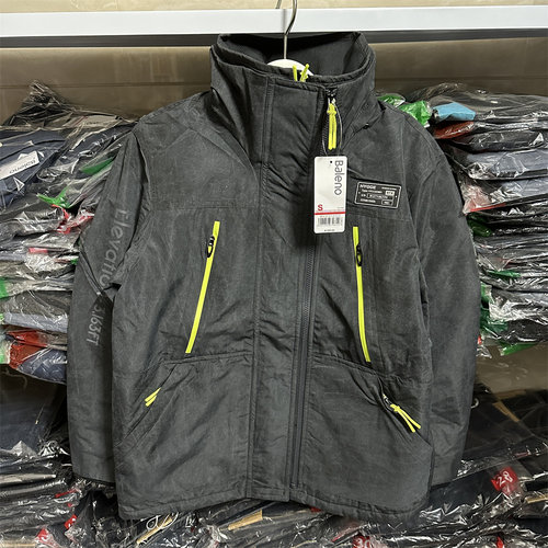 班尼路baleno男装秋冬时尚加绒宽松加厚保暖立领夹克外套88037011