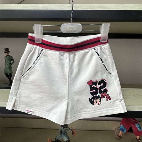 Baleno junior班尼路阿童木夏季女童纯棉简约潮休闲短裤52909602