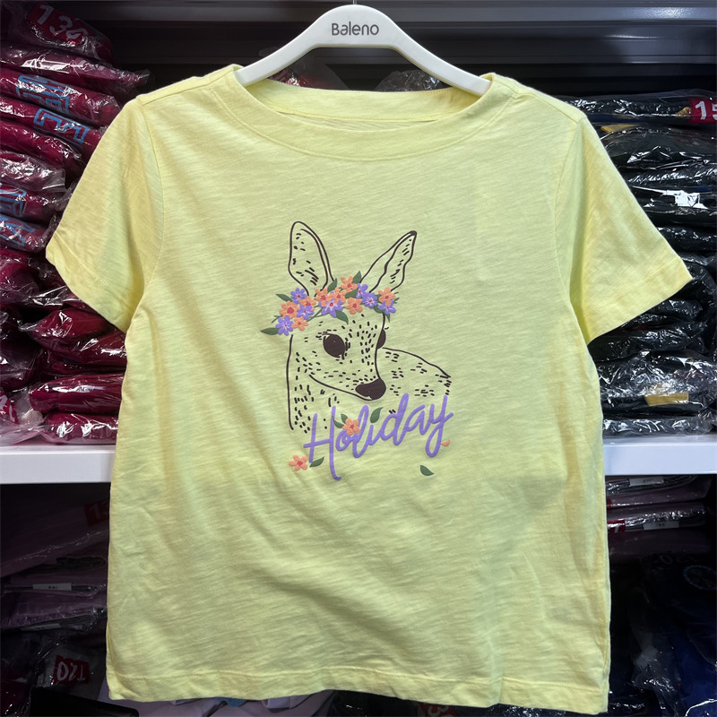 班尼路夏季新品女装简约短款圆领通勤纯棉休闲短袖t恤88903277