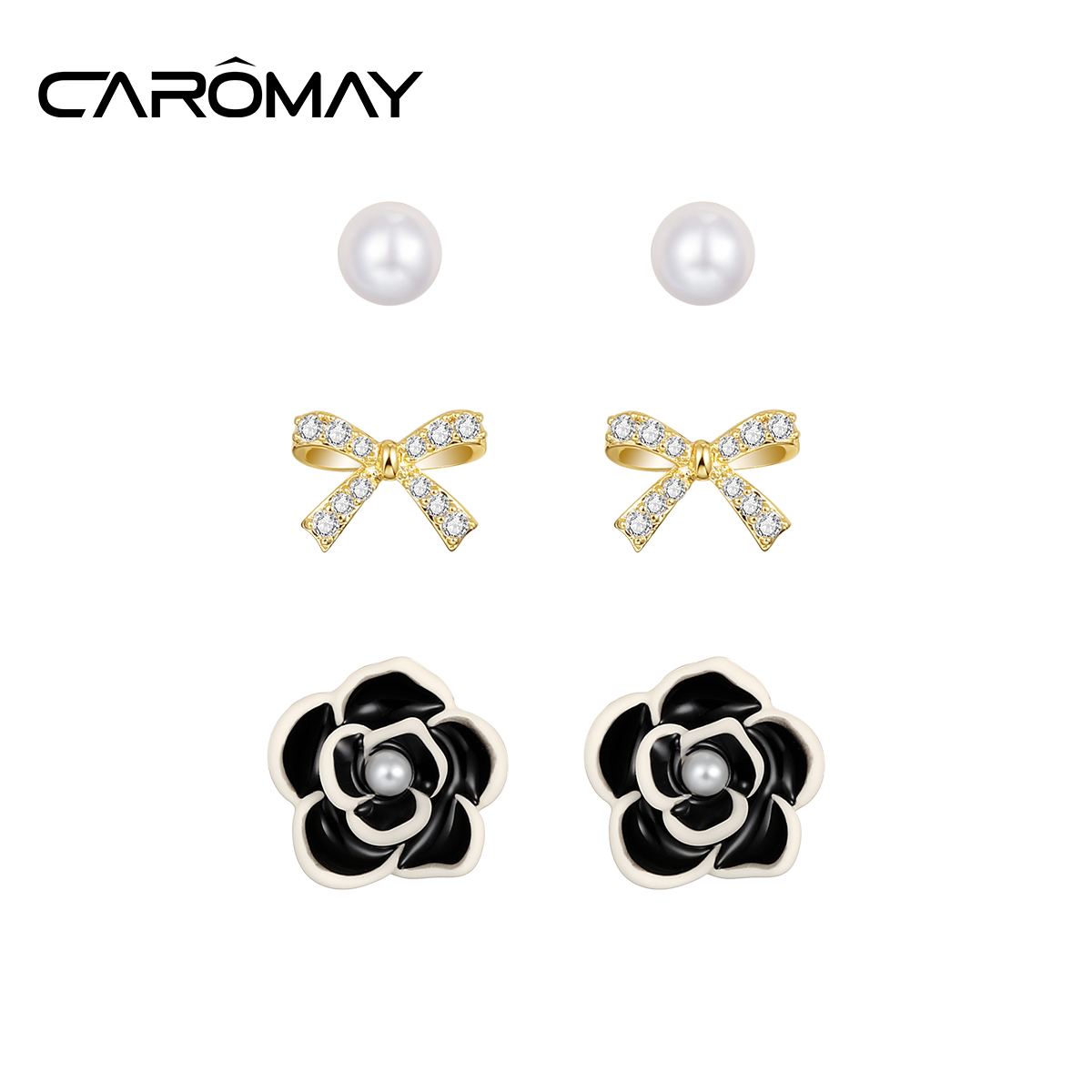 caromay卡洛美山茶花蝶音耳环