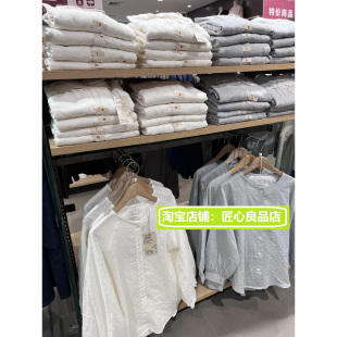 夏季柔软双层纱织点状提花女式睡衣软糯原单外贸全棉家居服舒适