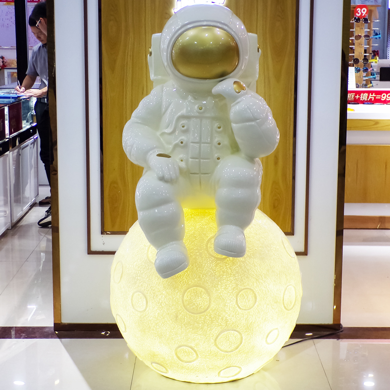 创意太空宇航员摆件玻璃钢太空人