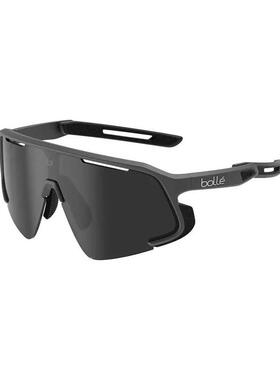 代购Bolle女士太阳镜防风抗冲击防紫外线高清视野黑色一体式镜框