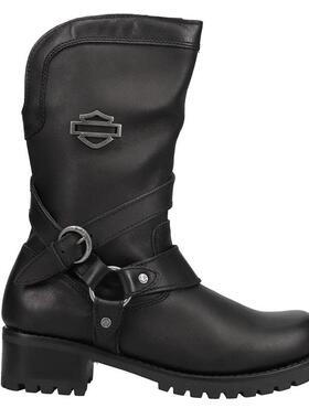 海外代购Harley Davidson/哈雷戴维森女士骑行鞋轻量化侧拉链