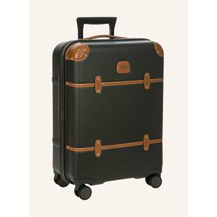 代购 Brics拉杆箱男静音轮轻便防泼水防盗黑色复古风皮质搭扣可扩