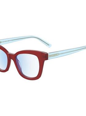 代购kate spade女士眼镜架红色塑料材质全框矩形日常佩戴通勤眼