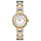 代购 Timex天美时女士腕表计时夜光日期防刮金属双色钢带防水