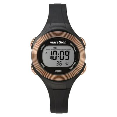 代购Timex天美时女士腕表夜光闹钟计时日期硅胶防水矿物镜面