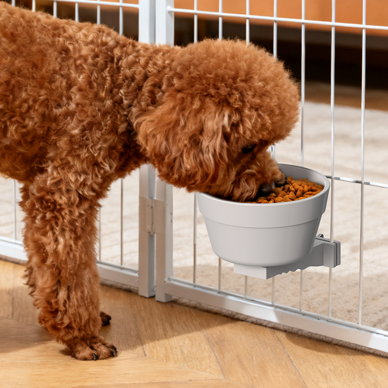 休普宠物碗狗盆狗碗悬挂式挂笼