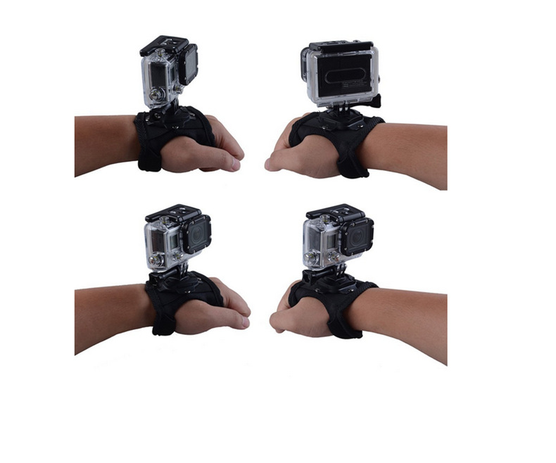 Gopro配件 手掌带 hero4 3+2 山狗 小蚁运动相机 360度旋转手掌带