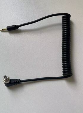 闪光灯PC同步触发线pc-2.5 PC线PC公头转2.5mm插头引闪线30-100cm