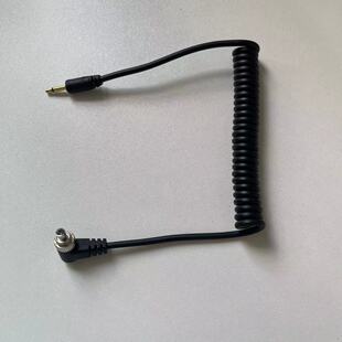 闪光灯PC同步触发线pc-2.5 PC线PC公头转2.5mm插头引闪线30-100cm