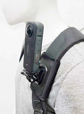 适用dji大疆gopro影石运动相机手机背包夹Action5pro43双肩包夹带