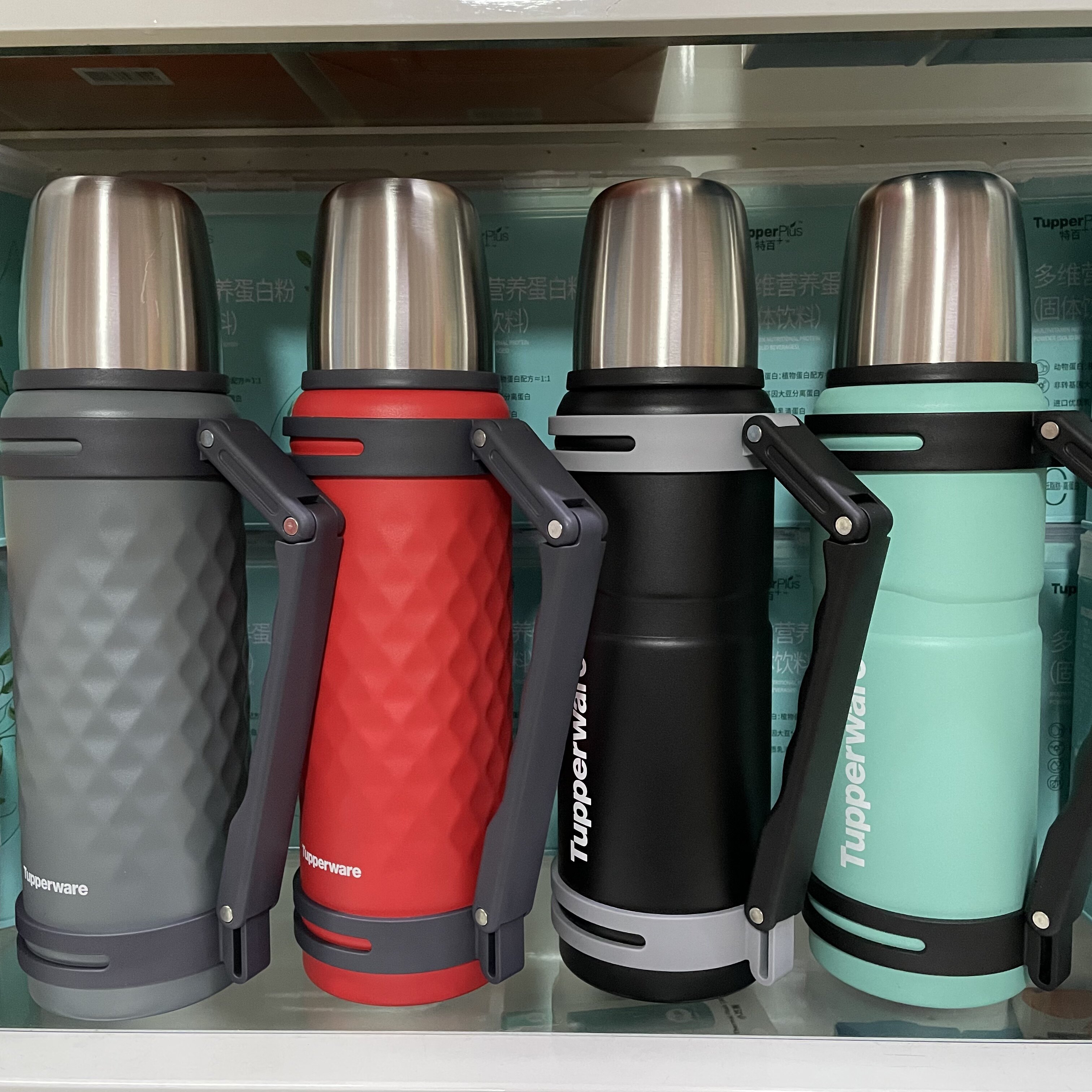 特百惠 1.2升保温壶 大容量家用保温壶便携小型户外不锈钢内胆