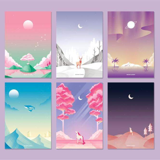 韩国正品second mansion 唯美浪漫文艺信纸信封套装情侣表白信件