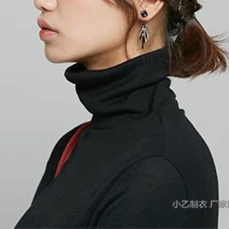 韩版女士大码长袖T恤纯棉