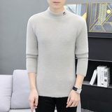 SW676-P45秋冬新款水貂绒男士毛衣，男装针织衫/毛衣，星座1215-1