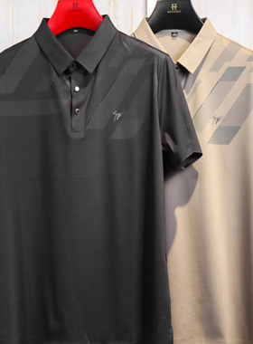 大K黑标系列 冰感舒适面料夏季新款男士短袖T恤衬衣0615 K058