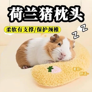 荷兰猪枕头专用解闷玩具睡窝迷你保暖过冬豚鼠天竺鼠毛绒宠物用品
