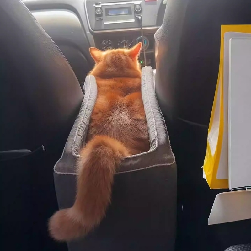 宠物安全座椅|猫咪出行宠物车载垫中控窝小型犬外出前后排坐车垫