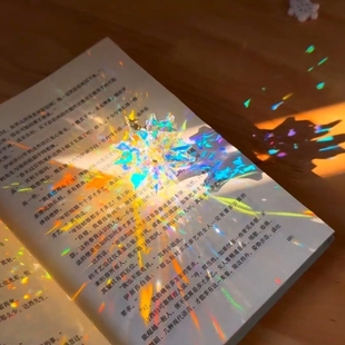 太阳捕手晶体石挂件阳光捕捉器折射棱镜立方体丁达尔效应桌面摆件