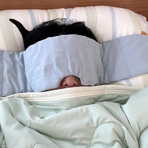 【睡眠好物】重力助眠眼罩遮光缓解眼疲劳蒙眼压力遮眼罩深睡眼枕