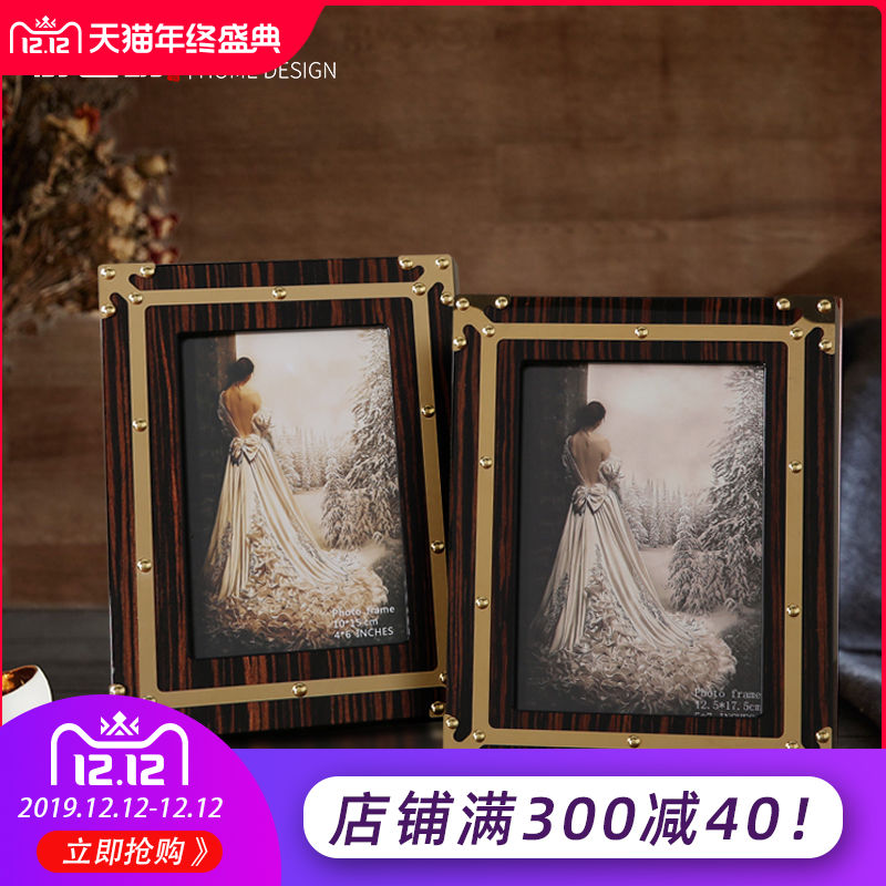 后现代金属实木相框摆件 新古典欧式客厅书房电视柜玄关装饰品|msdalam kategori Aksesori rumah, photo Frame/Frame - dari Buy2taobao.com untuk memberikan perkhidmatan ejen Taobao profesional membeli