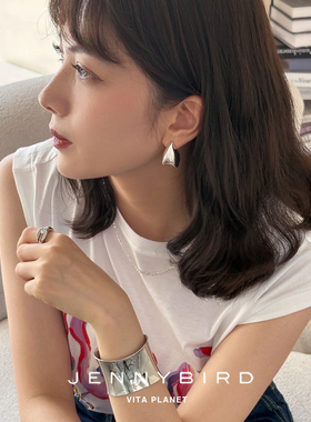 Vita Planet买手店 加拿大Jenny Bird日常简约百搭轻奢耳圈耳饰女