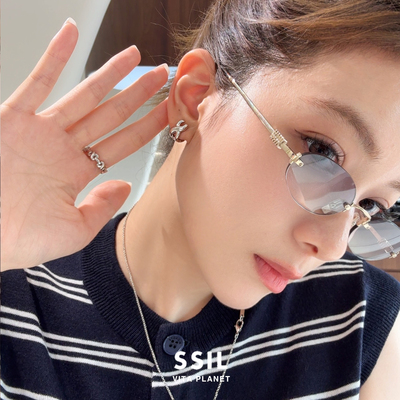 Vita Planet买手店 韩国品牌SSIL正品 X耳环小众设计高级感耳钉女