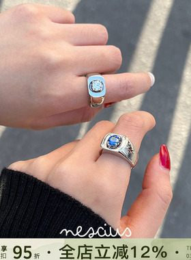 nescius锆石戒指女原创设计