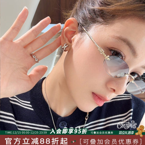 Vita Planet买手店 韩国品牌SSIL正品 X耳环小众设计高级感耳钉女