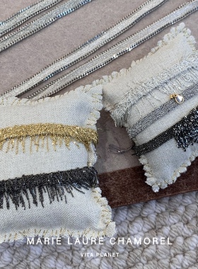 法国Marie Laure Chamorel编织流苏手链钻石复古法式小众精致手饰