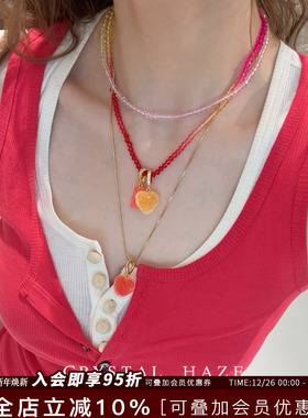 CRYSTALHAZE彩色渐变串珠项链